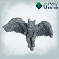 Tressym, Small Winged Cat - Familiar - Fantasy historic miniatures for tabletop games. 28mm / 32mm Resin Figures for RPG