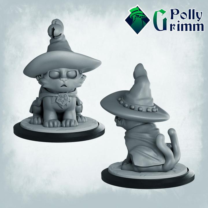Spooky Cats - Familiars - Fantasy historic miniatures for tabletop games. 28mm / 32mm Resin Figures for RPG