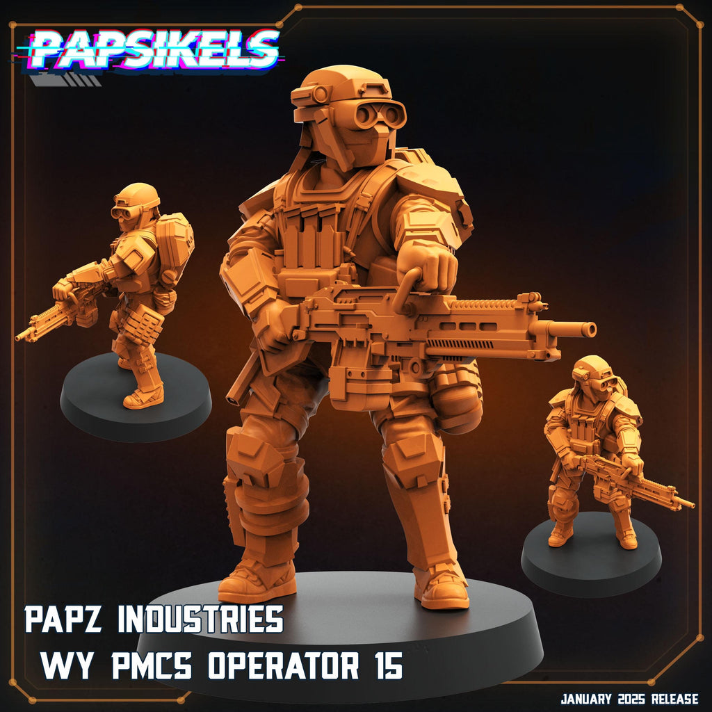 Aliens Vs Humans Ascension, Papz Industries WY PMCS Operators Set 2, Papsikels, 32mm Mini