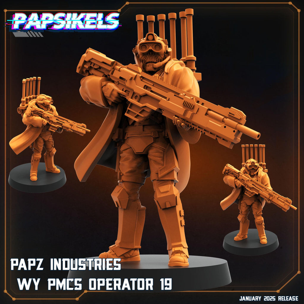 Aliens Vs Humans Ascension, Papz Industries WY PMCS Operators Set 2, Papsikels, 32mm Mini
