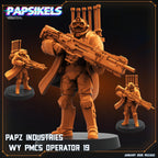 Aliens Vs Humans Ascension, Papz Industries WY PMCS Operators Set 2, Papsikels, 32mm Mini