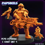 Cyberpunk PCPD Hypertac C Swat Units | Papsikels, Resin Miniature - Tabletop  Miniature - 32mm