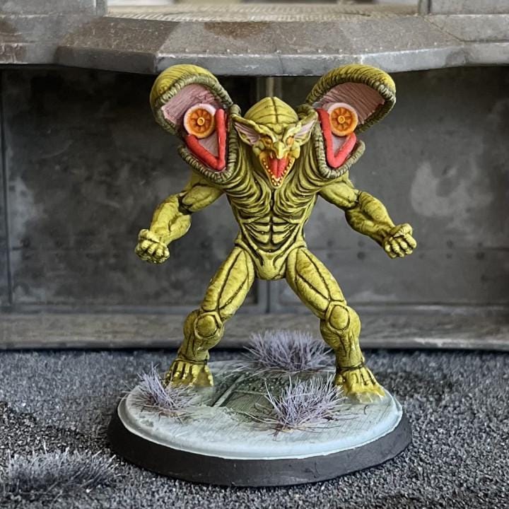 Cyberpunk Velamore (Guyver) 32mm Miniature - Papsinoid RPG Figurine for Tabletop Gaming