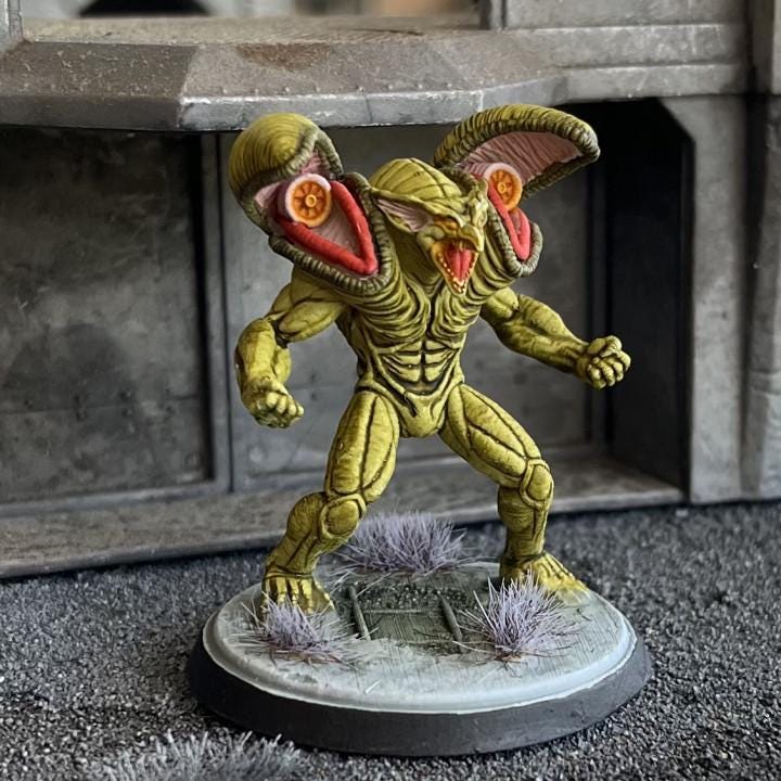 Cyberpunk Velamore (Guyver) 32mm Miniature - Papsinoid RPG Figurine for Tabletop Gaming