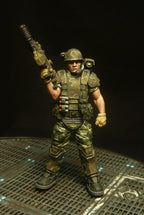 Alien vs Human Fire Team Alkasid: 32mm Papsikels Miniatures for Sci-Fi RPG & Tabletop Gaming