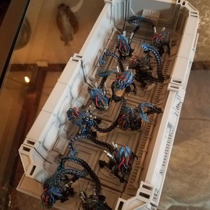 Hudson Wong Division Weaponized Brood Warriors: Papsikels Miniatures for Xenowars RPG Alien Battles