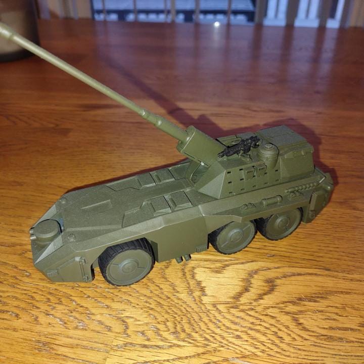 Papz Industries Zyriel SPH-03 Self-Propelled Howitzer Miniature: Cyberpunk Wargaming Sculpture for TTRPG & RPG