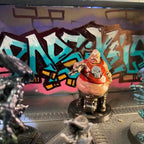 Cyberpunk Batchoy Gang Member Sam Milky - 32mm Papsikels RPG Miniature for Tabletop Gaming