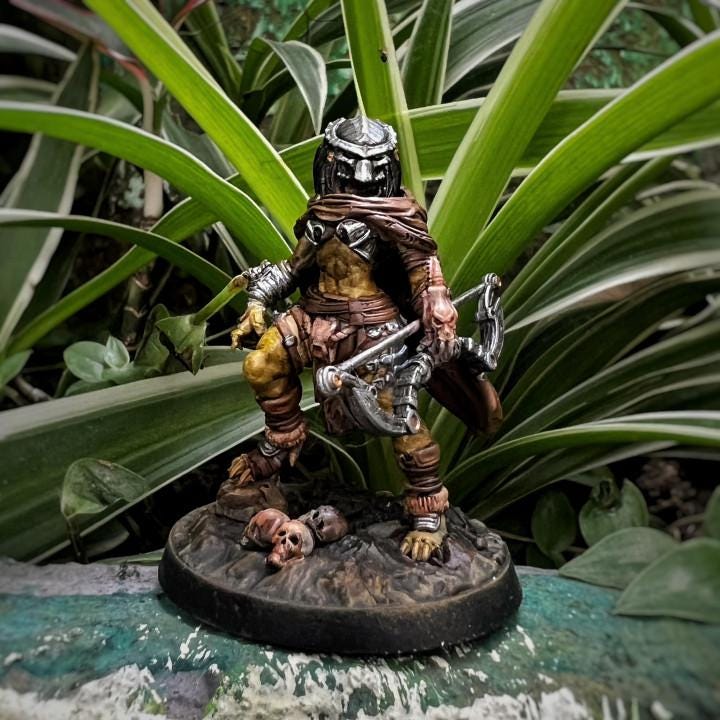 Widow Skull Hunter Ashili: 32mm Resin Miniature for One Page Rules Tabletop RPG Army