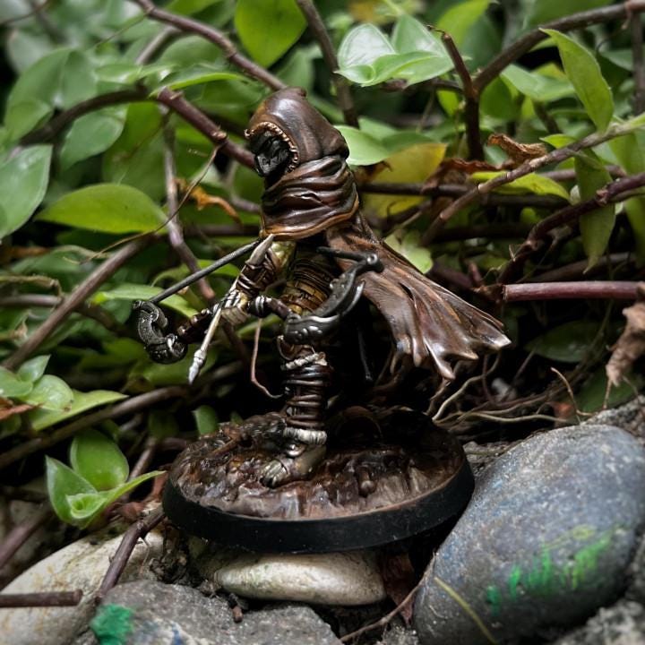 Skull Hunter Miniature - One Page Rules Army - Widow Si El - 32mm Tabletop Figurine