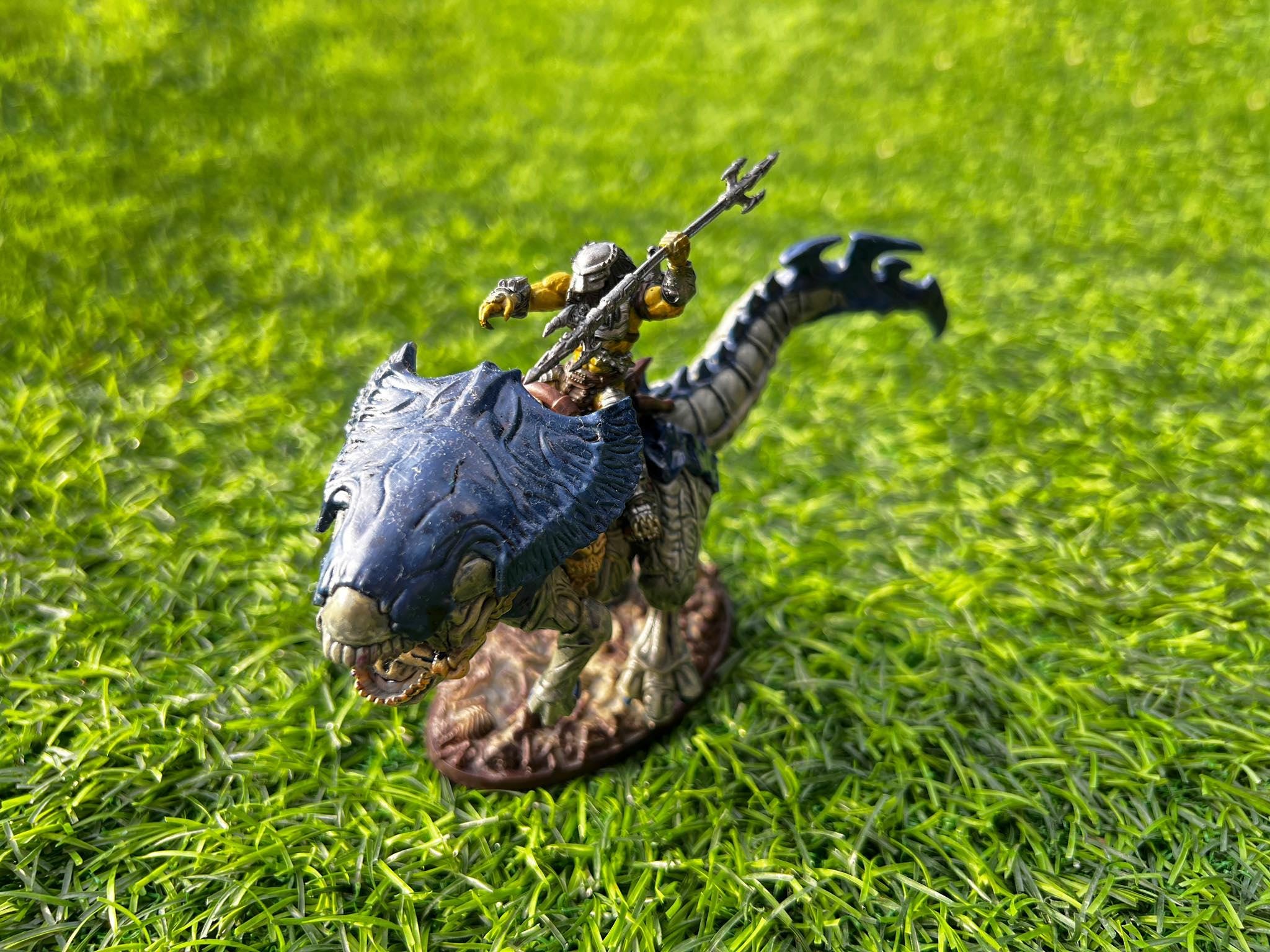 Xenosaur Tyranno Beastmaster Riders - Skull Hunters Army for Tabletop Gaming (32mm Resin Miniatures)