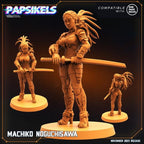 Skull Hunters One Page Rule Army - Machiko Noguchisawa 32mm Tabletop Miniature (Resin)