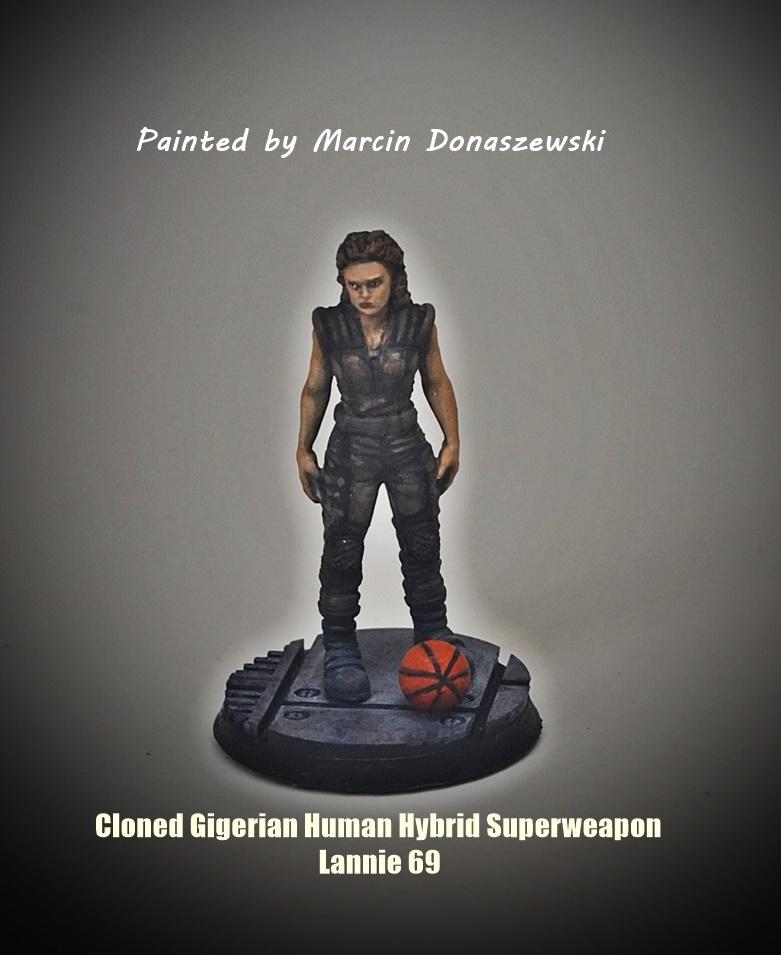 Alien Corporate Asset Lannie 69 Miniature - Ripley - 32mm Sci-Fi Figurine for RPG, Tabletop Gaming, and Collectors