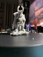 Krampus Miniature Sculpture for Christmas - 32mm Wargaming, RPG, TTRPG, Cyberpunk, Anime Themed