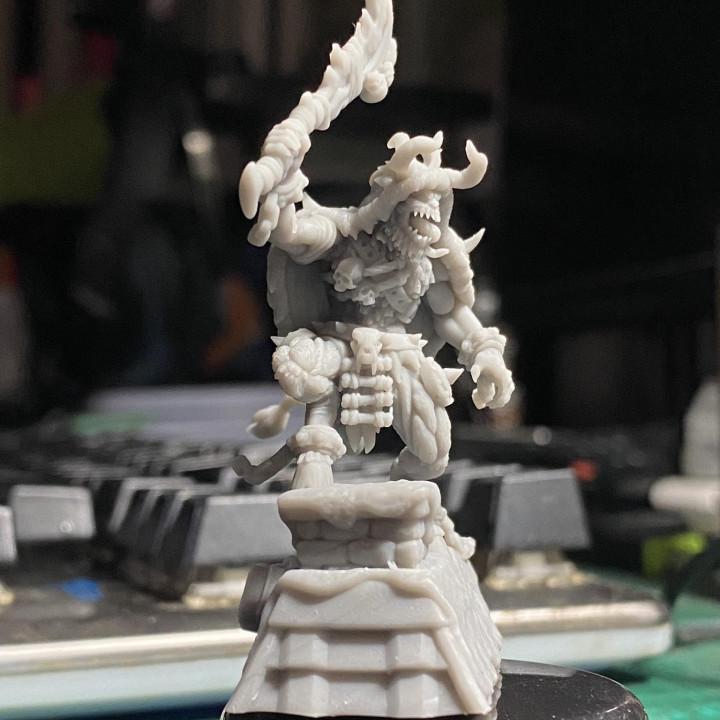 Warrior Krampus Miniature: 12 Days of Christmas Sculpt for Tabletop RPG, Wargaming, 32mm Scale