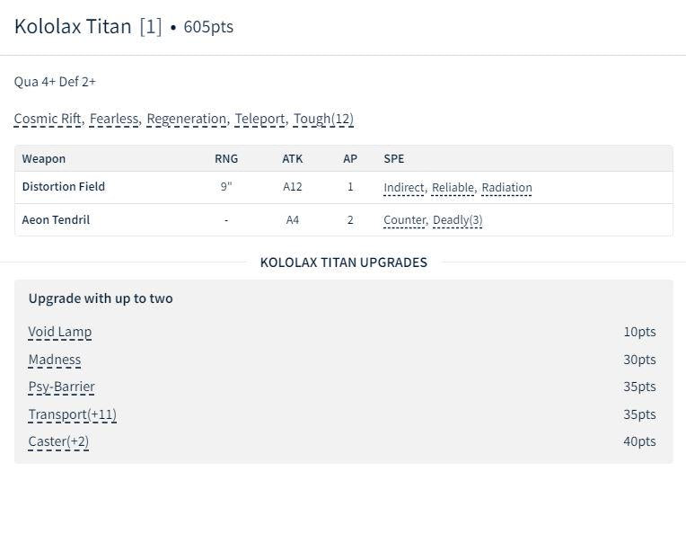 Kololax Titan Resin Miniature: Sci-Fi Tabletop RPG Figure for Xenowars and Alien-Inspired Games