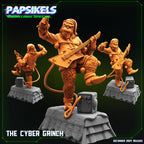 Cyberpunk, The Cyber Grinch, Papsikels, 32mm or 75mm Mini