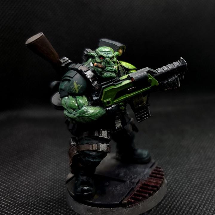 Colonial Captain Rene Rekestas Miniature - 32mm UGOK Officer for Wargaming, RPG, and Tabletop Games