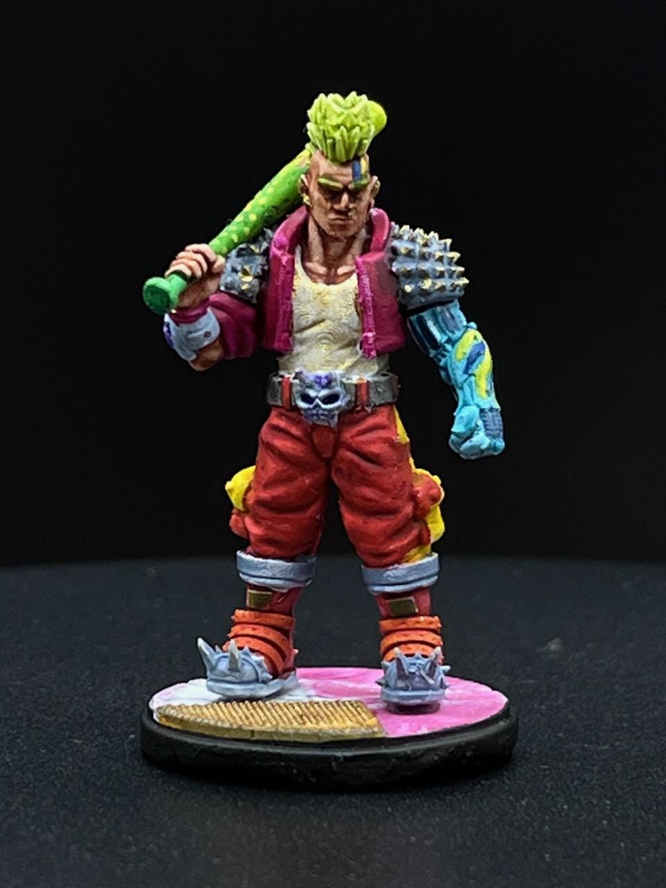 Cyberpunk Batang City Jail Gang 32mm Miniature - Gardo Verchola Street Punk for RPG and Tabletop Gaming