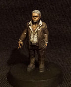 Cyberpunk Boss Milo 32mm Miniature | Papsikels RPG Anime-Inspired Figurine for Tabletop Gaming