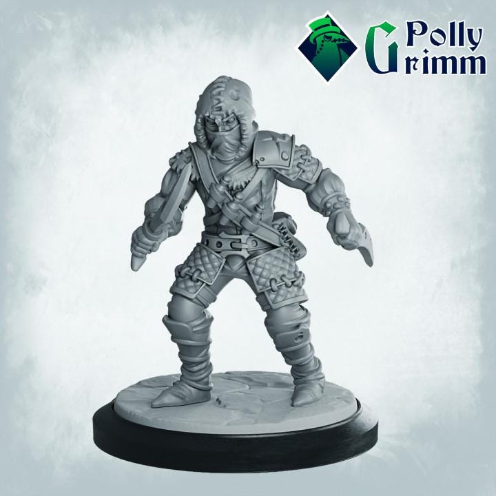 Underground Outlaw Set - Fantasy historic miniatures for tabletop games. 28mm / 32mm Resin Figures for RPG