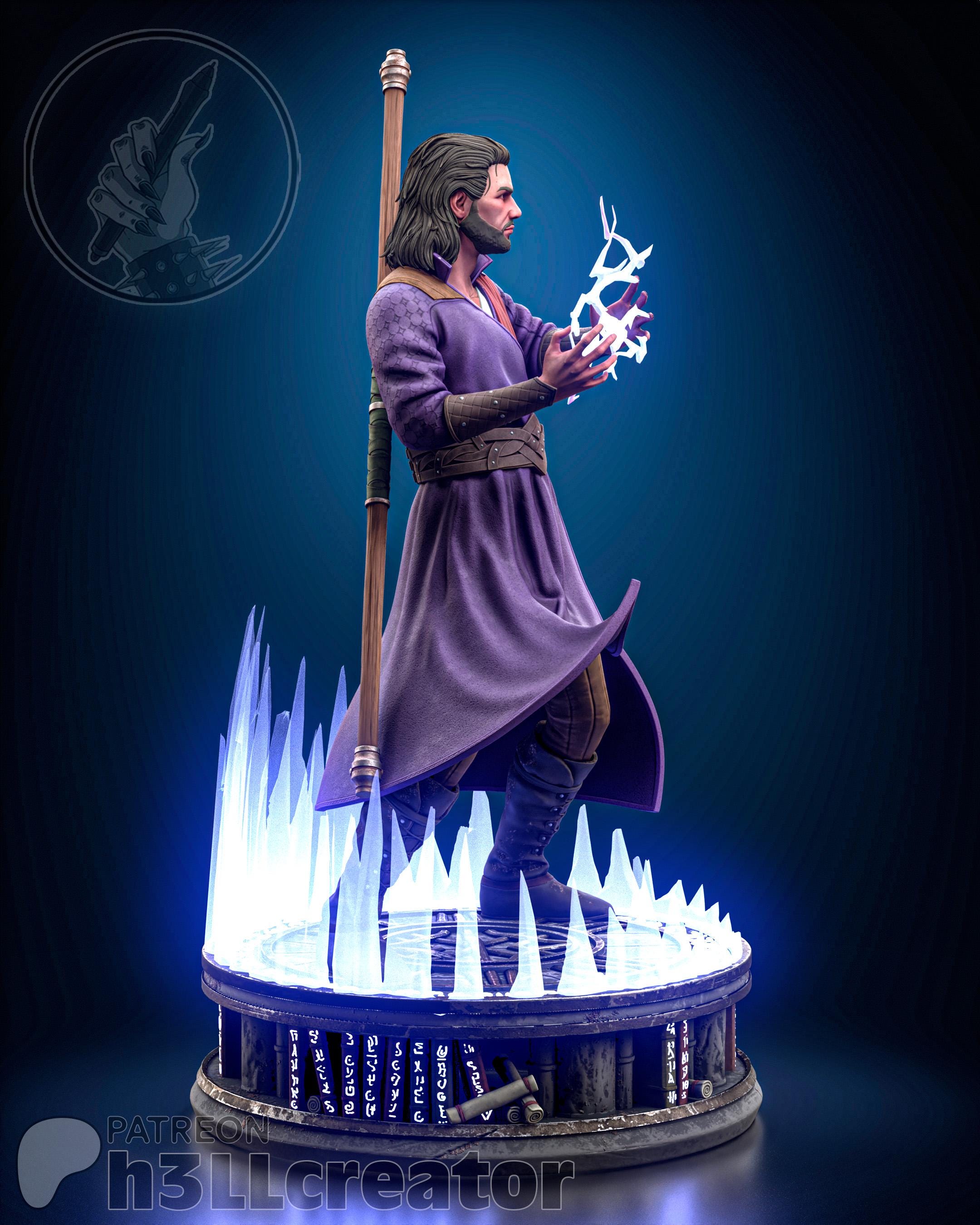 Gale from Baldur's Gate 3 (fan art) | Full Model or Bust | Miniature scale 1:12 | h3LL Creator | DIY Model Kit