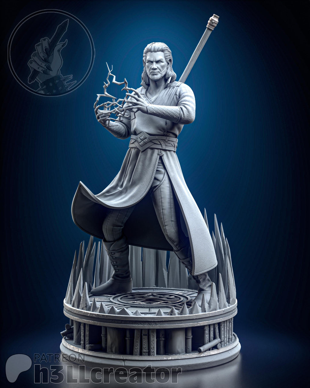 Gale from Baldur's Gate 3 (fan art) | Full Model or Bust | Miniature scale 1:12 | h3LL Creator | DIY Model Kit