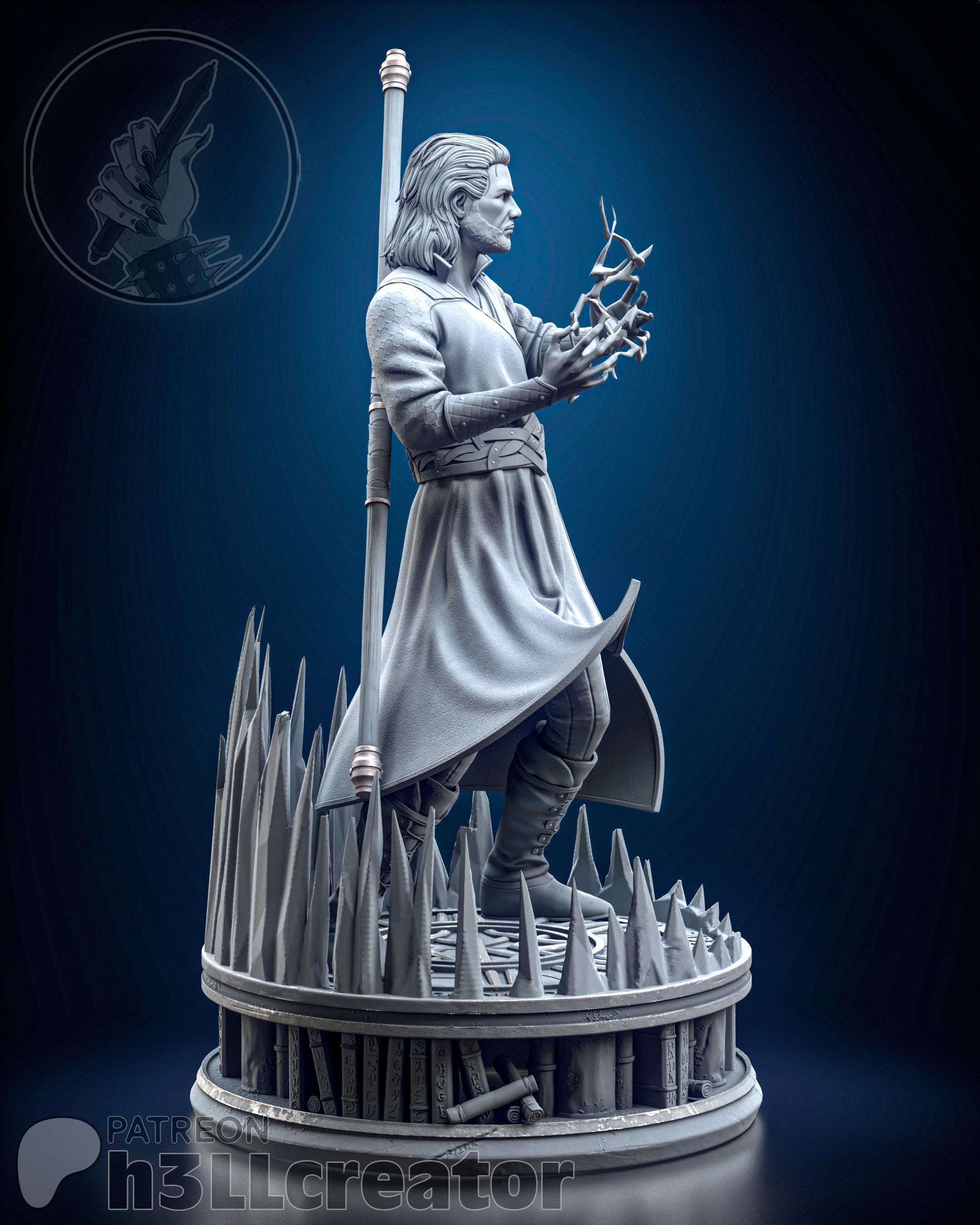 Gale from Baldur's Gate 3 (fan art) | Full Model or Bust | Miniature scale 1:12 | h3LL Creator | DIY Model Kit