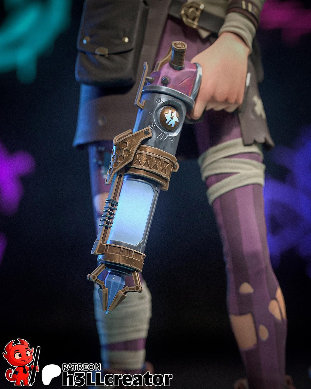 Isha from Arcane (fan art) | Full Model or Bust | Miniature scale 1:12 | h3LL Creator | DIY Model Kit