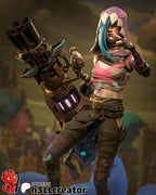 Jinx from Arcane (fan art) | Full Model or Bust | Miniature scale 1:12 | h3LL Creator | DIY Model Kit