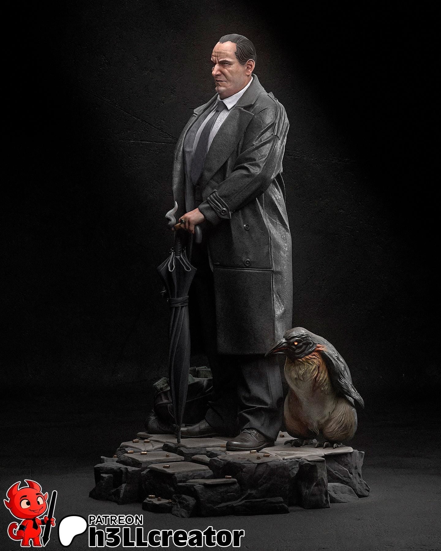 Oswald "Oz" Cobb from The Penguin (TV series) (fan art) | Full Model or Bust | Miniature scale 1:12 | h3LL Creator | DIY Model Kit