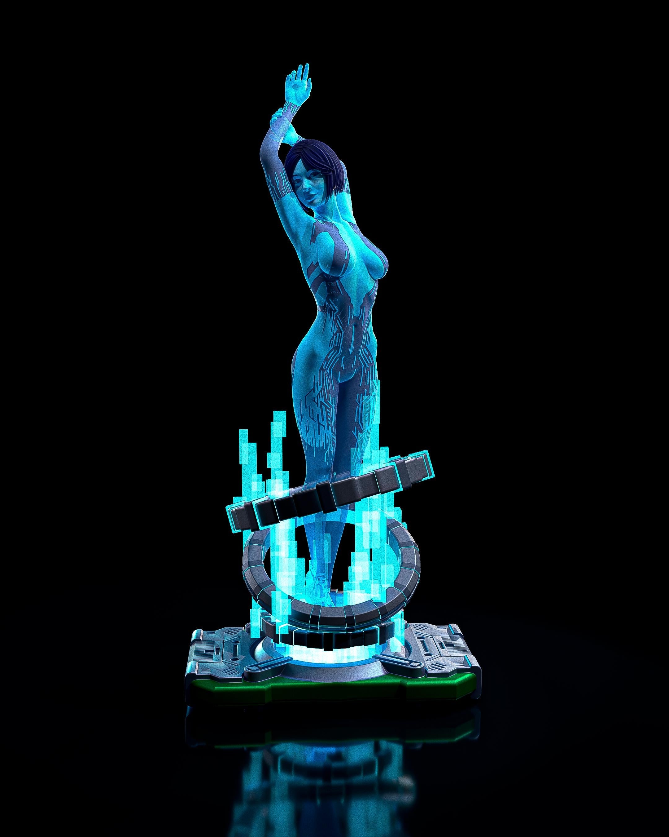 Cortana from Halo (fan art) | Full Model or Bust | Miniature scale 1:12 | h3LL Creator | DIY Model Kit