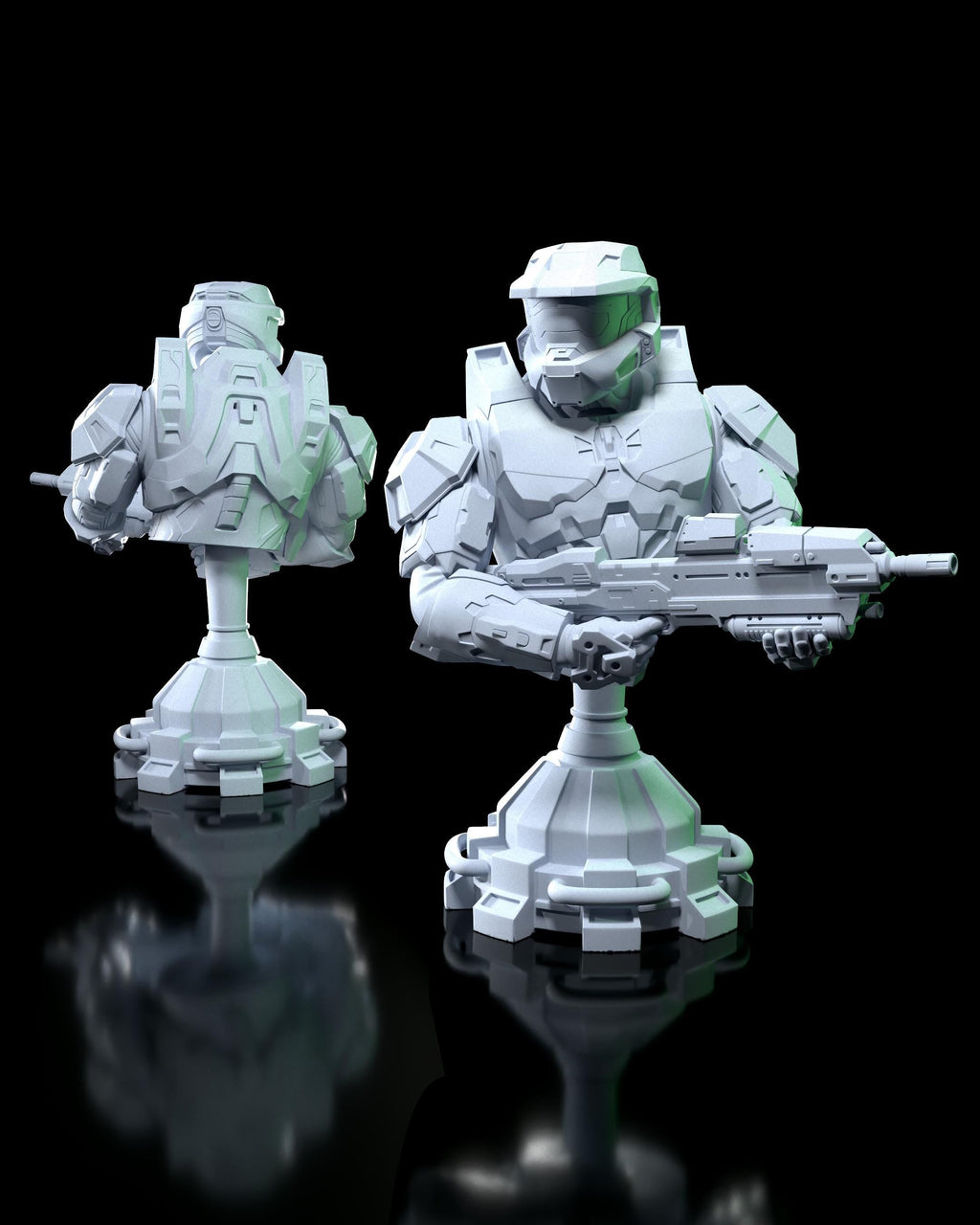 Master Chief from Halo (fan art) | Full Model or Bust | Miniature scale 1:12 | h3LL Creator | DIY Model Kit
