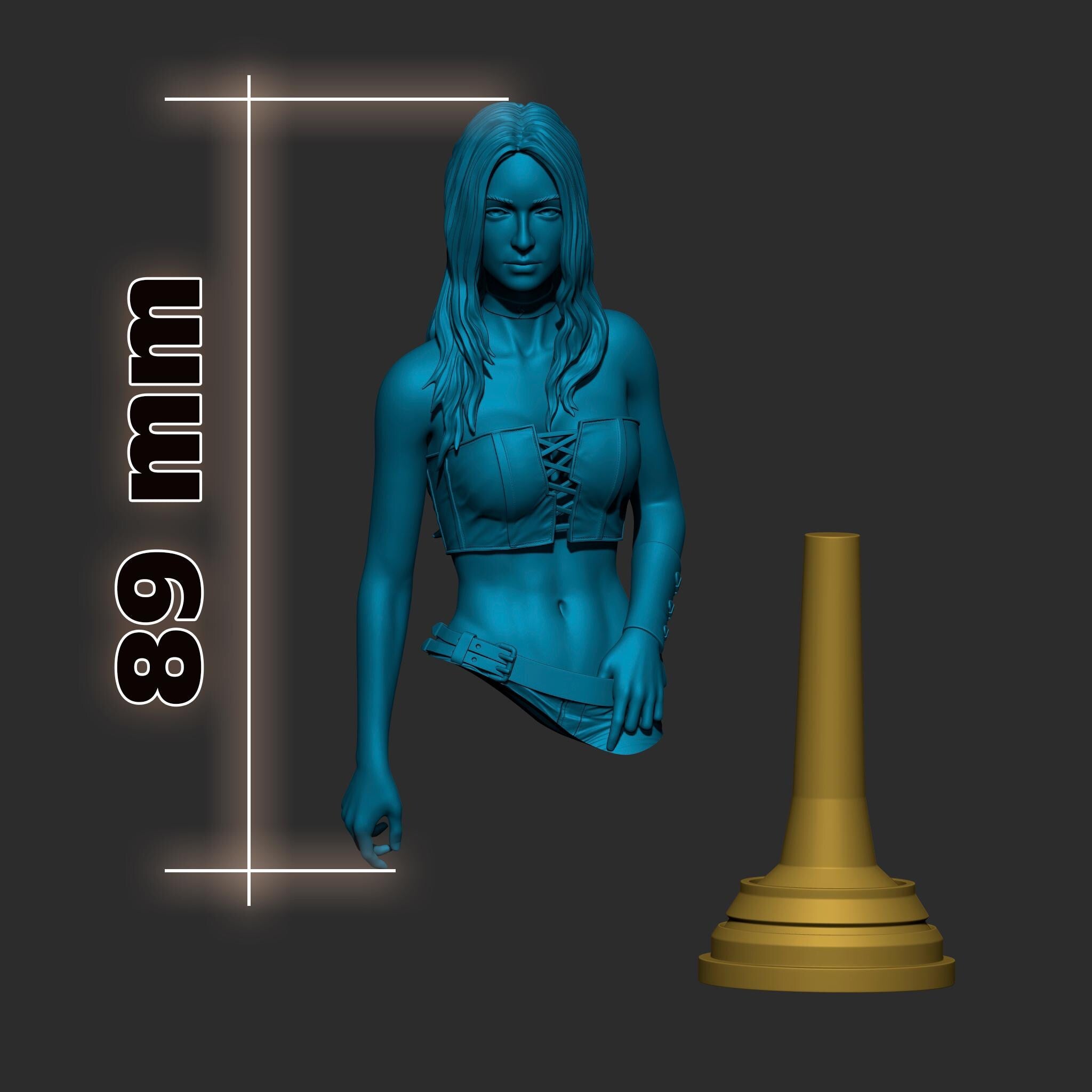 Trish from Devil May Cry 4 (DMC4) (fan art) | Full Model or Bust | Miniature scale 1:12 | h3LL Creator | DIY Model Kit