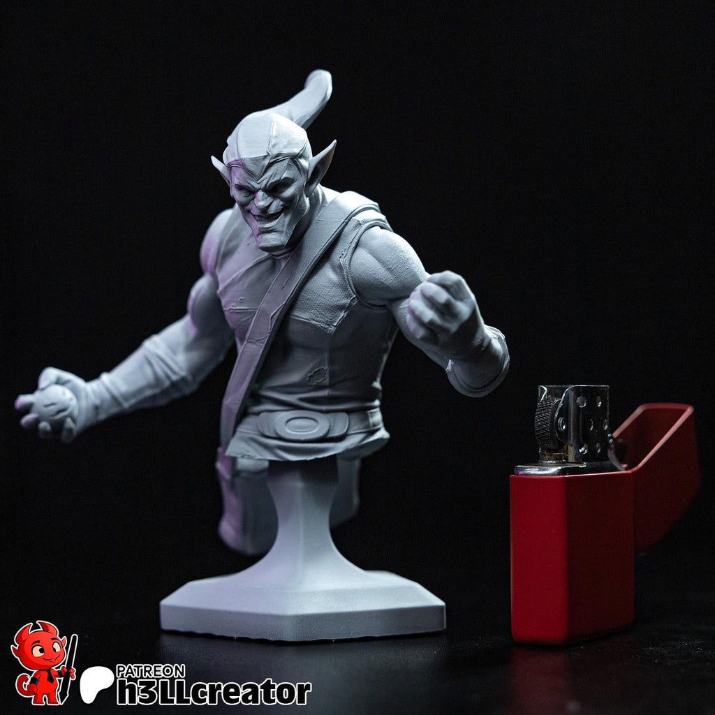 Green Goblin from Spider Man (fan art) | Full Model or Bust | Miniature scale 1:12 | h3LL Creator | DIY Model Kit