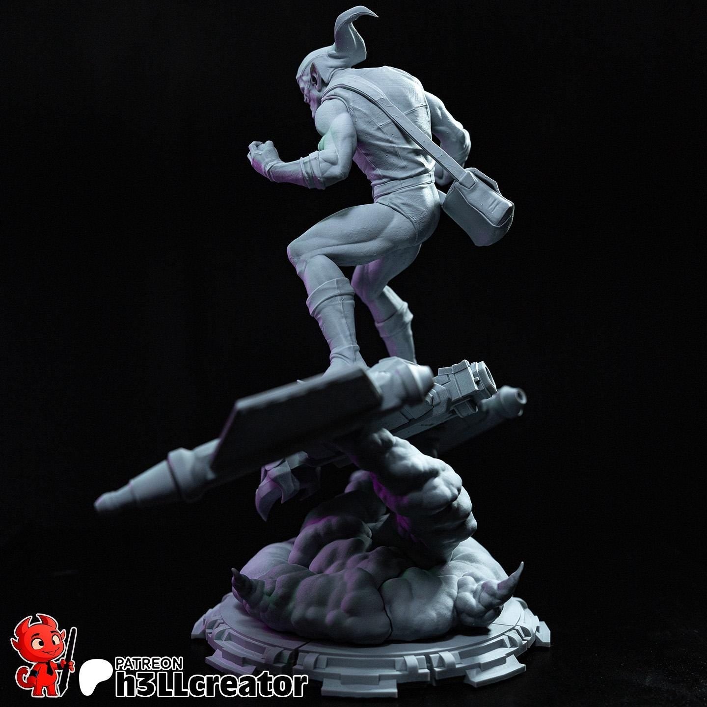 Green Goblin from Spider Man (fan art) | Full Model or Bust | Miniature scale 1:12 | h3LL Creator | DIY Model Kit