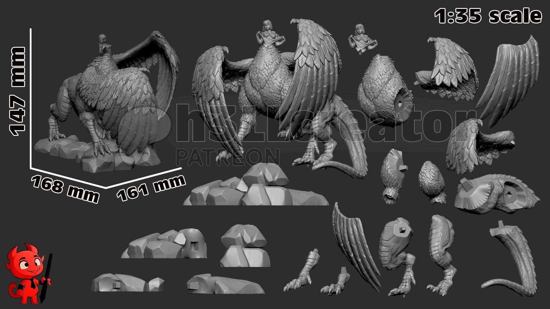 Falin Touden from Delicious in Dungeon (fan art) | Full Model or Bust | Miniature scale 1:12 | h3LL Creator | DIY Model Kit