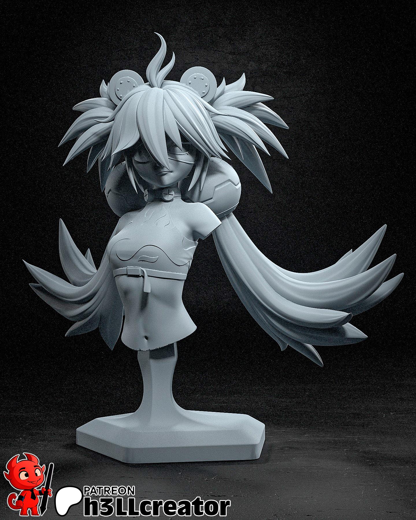 Koleda Belobog from Zenless Zone Zero (fan art) | Full Model or Bust | Miniature scale 1:12 | h3LL Creator | DIY Model Kit