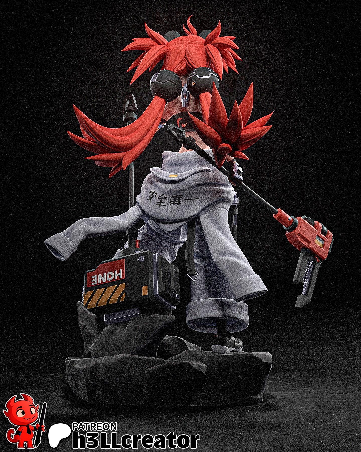 Koleda Belobog from Zenless Zone Zero (fan art) | Full Model or Bust | Miniature scale 1:12 | h3LL Creator | DIY Model Kit