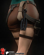 Lara Croft from Tomb Raider (fan art) | Full Model or Bust | Miniature scale 1:12 | h3LL Creator | DIY Model Kit