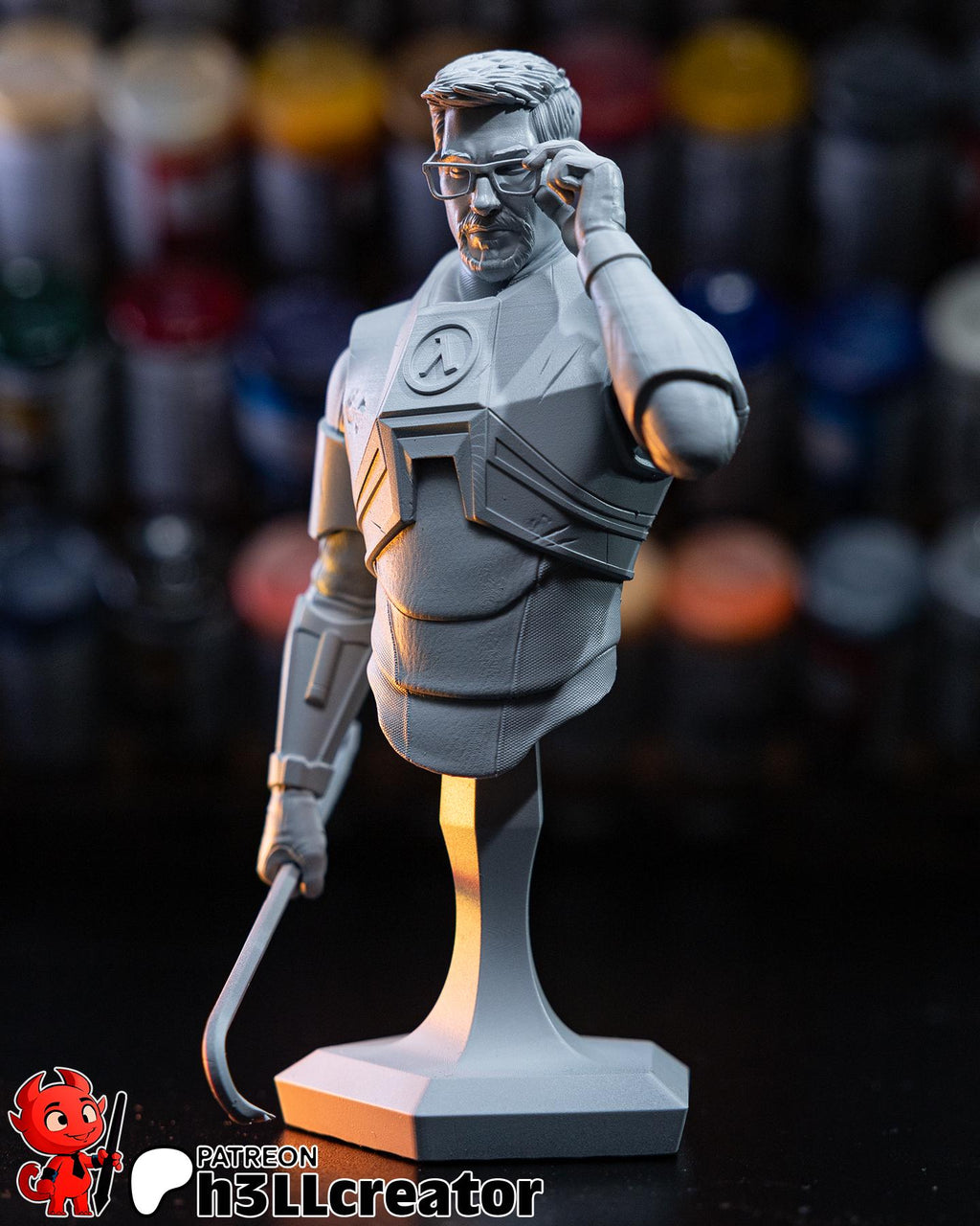 Gordon Freeman from Half Life 2 (fan art) | Full Model or Bust | Miniature scale 1:12 | h3LL Creator | DIY Model Kit