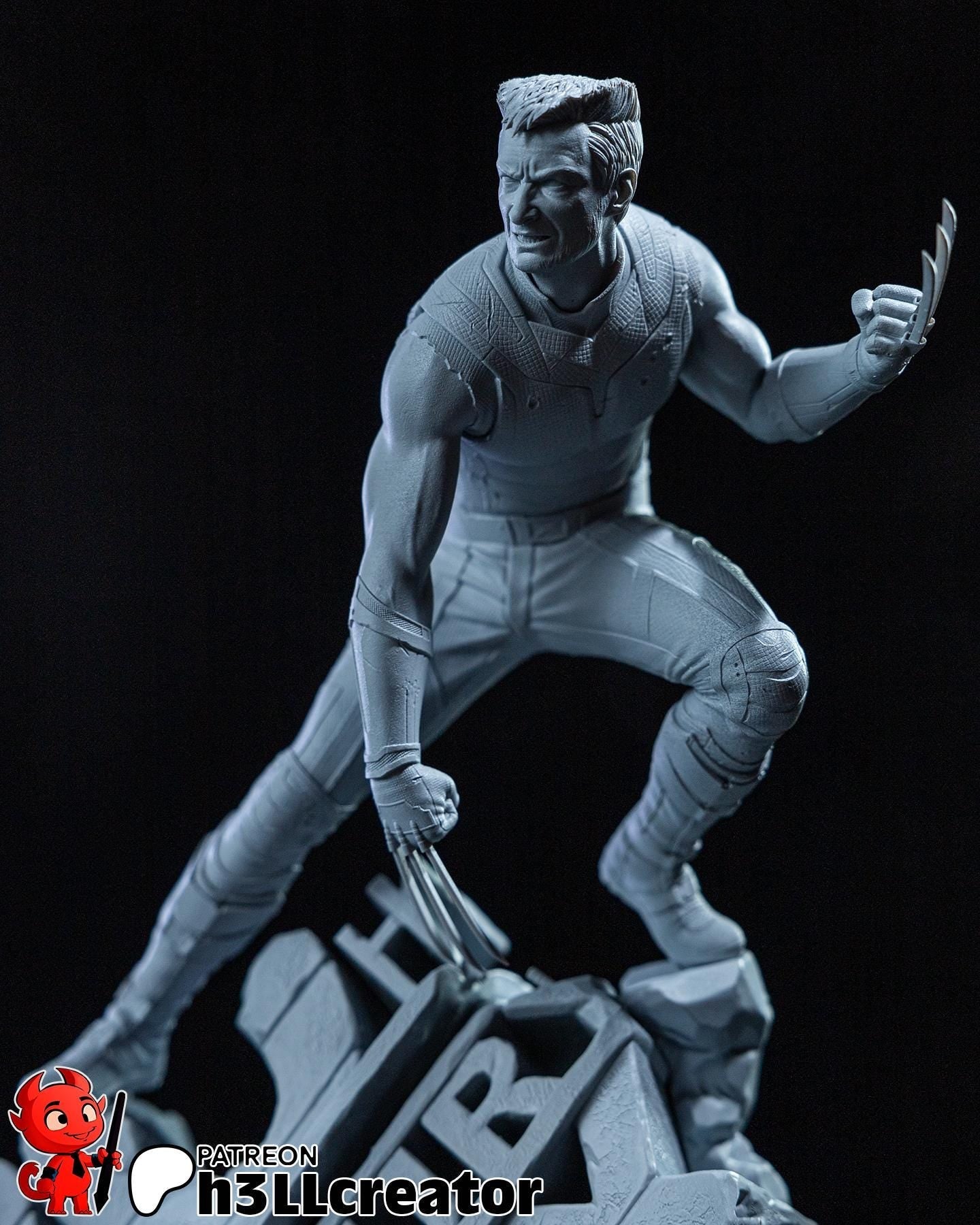 Hugh Jackman Wolverine from Deadpool & Wolverine (fan art) | Full Model or Bust | Miniature scale 1:12 | h3LL Creator | DIY Model Kit