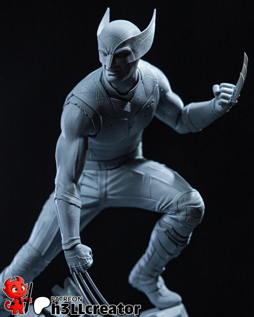 Hugh Jackman Wolverine from Deadpool & Wolverine (fan art) | Full Model or Bust | Miniature scale 1:12 | h3LL Creator | DIY Model Kit