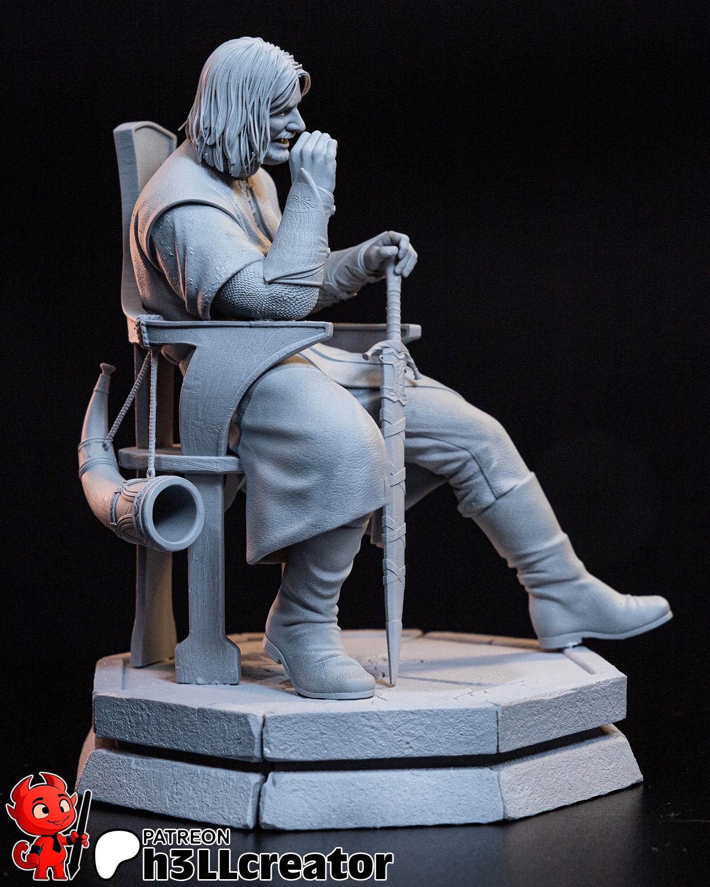Boromir from The Lord of the Rings (fan art) | Full Model or Bust | Miniature scale 1:12 | h3LL Creator | DIY Model Kit