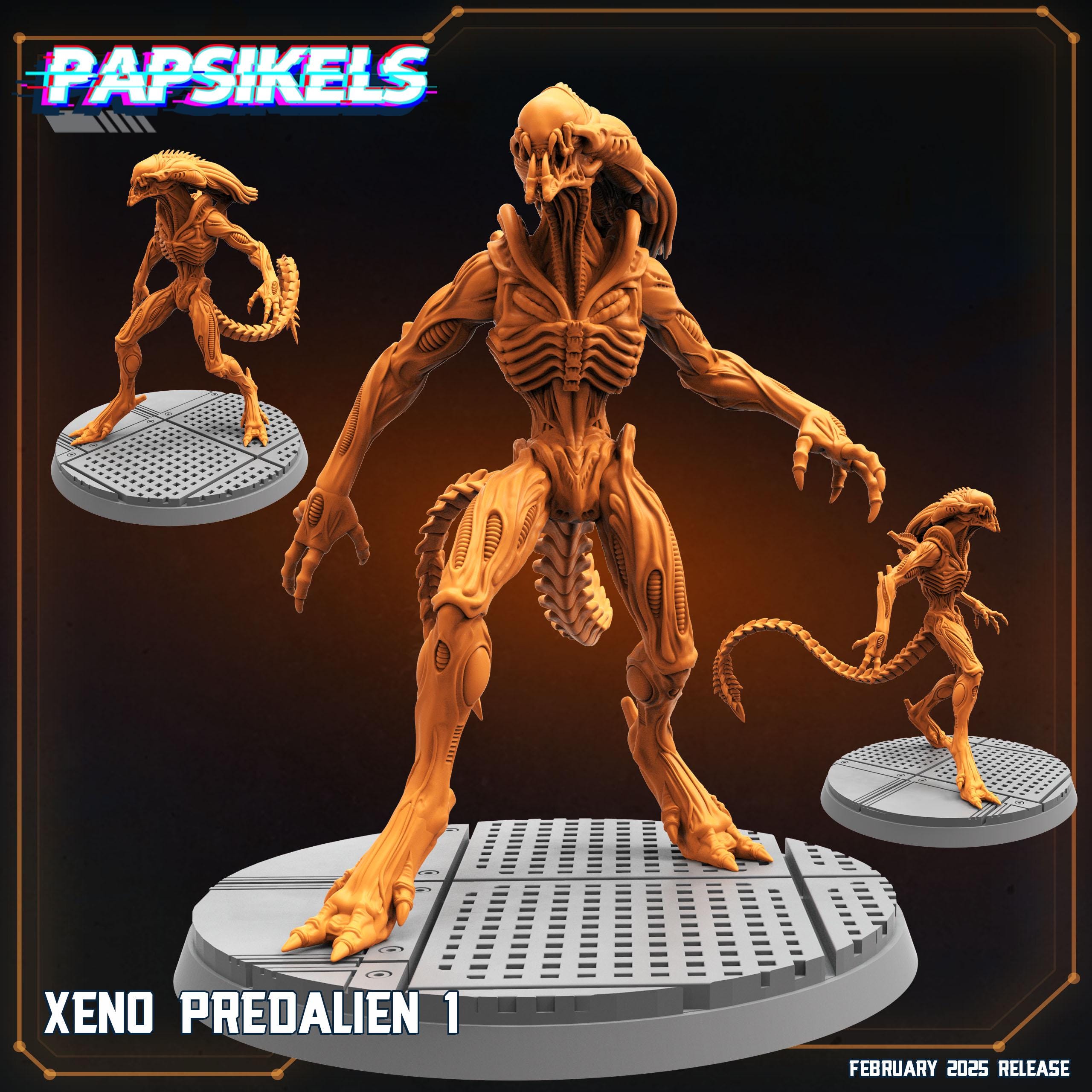 Aliens Vs Humans - Predaliens - Xeno Predaliens, Papsikels, 32mm Mini