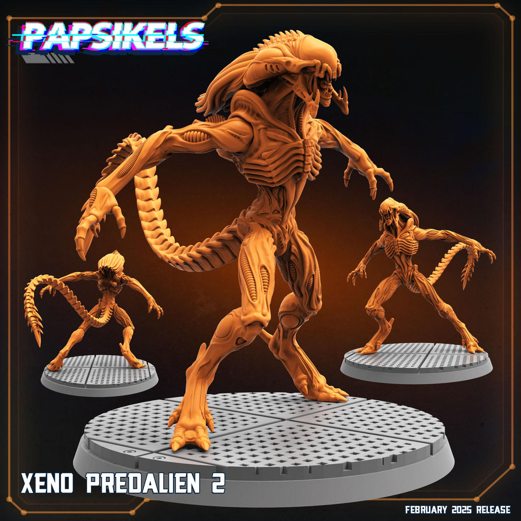 Aliens Vs Humans - Predaliens - Xeno Predaliens, Papsikels, 32mm Mini