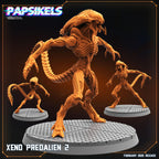 Aliens Vs Humans - Predaliens - Xeno Predaliens, Papsikels, 32mm Mini
