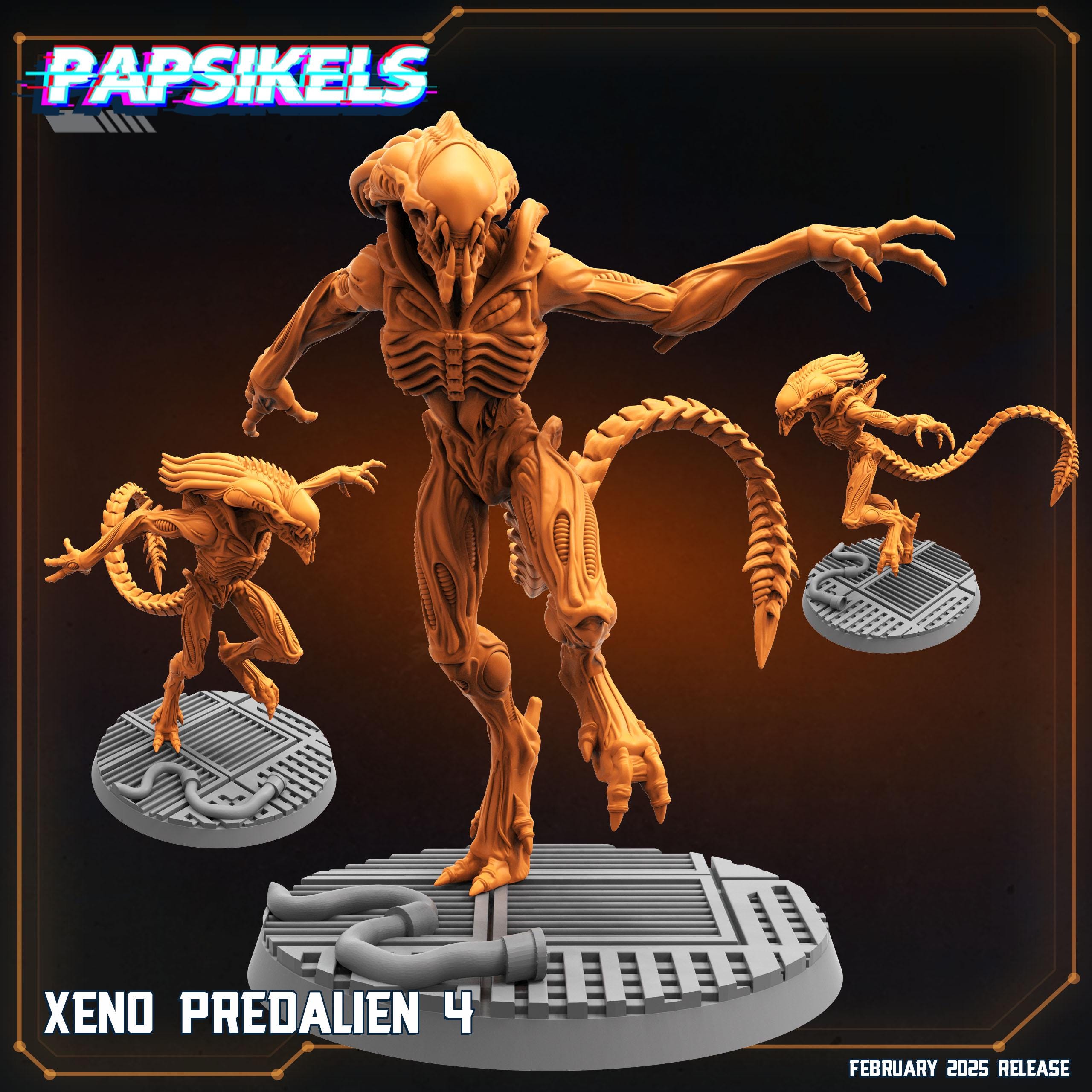 Aliens Vs Humans - Predaliens - Xeno Predaliens, Papsikels, 32mm Mini