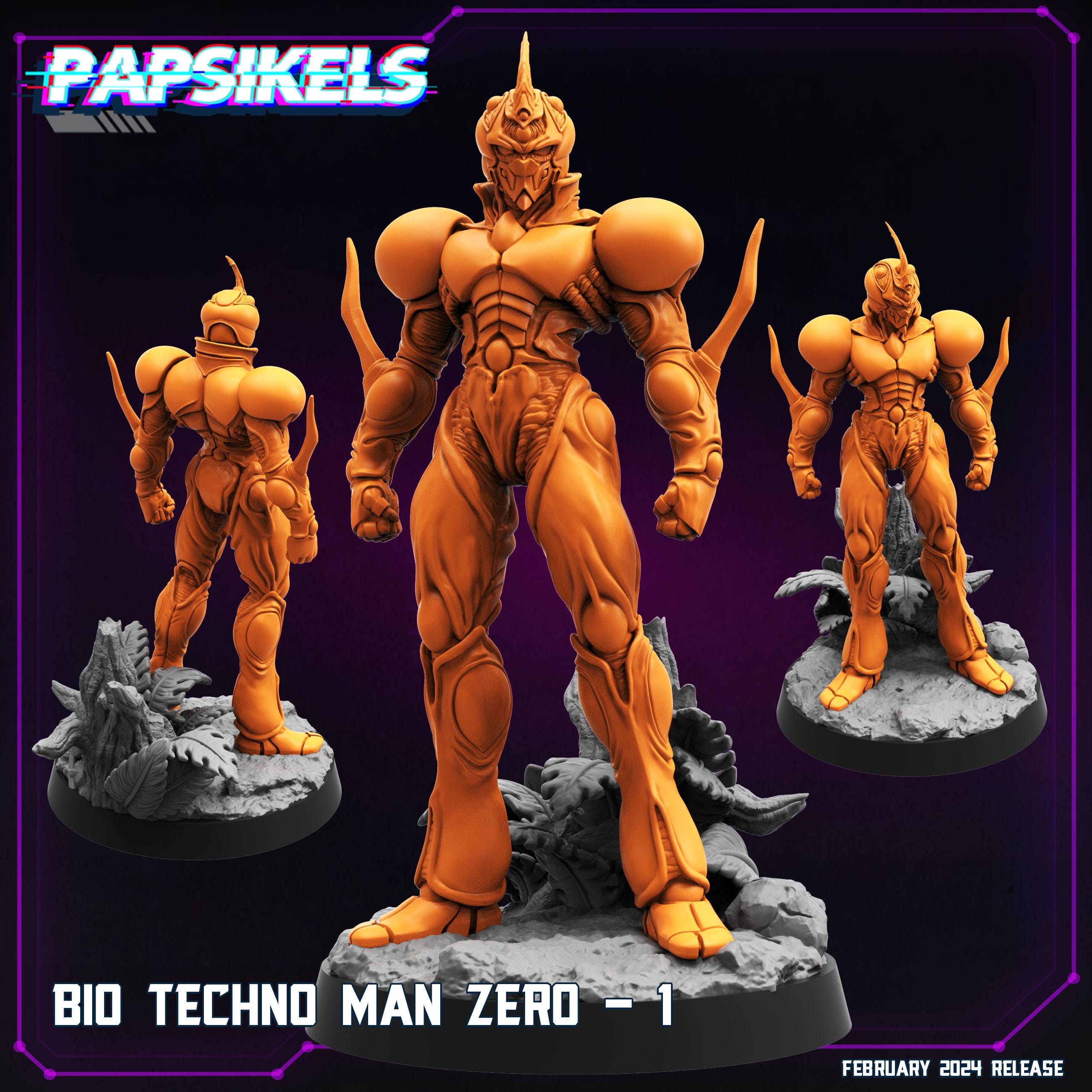 Cyberpunk, Bio Techno Man Zero (Guyver), Papsikels, 32mm Mini