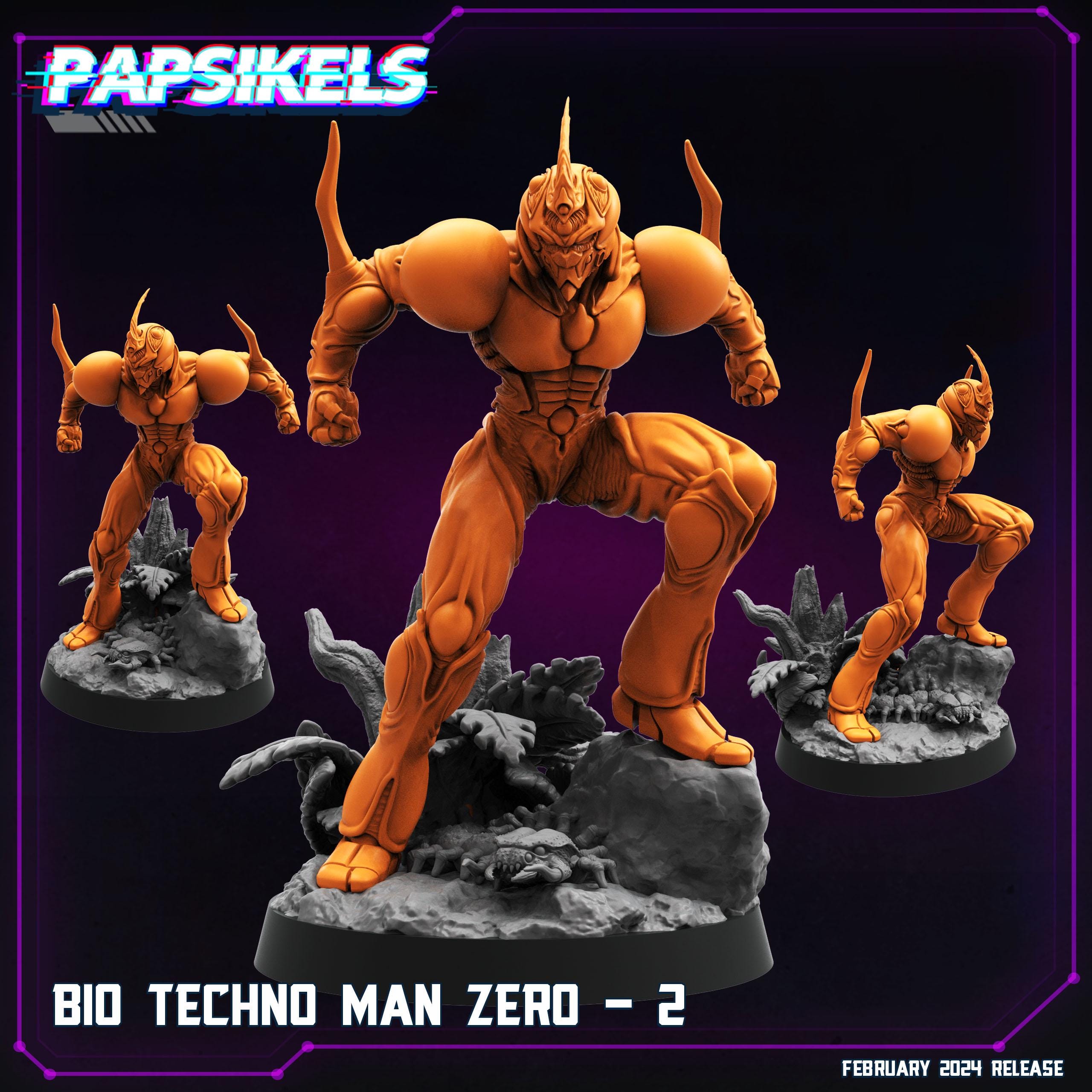 Cyberpunk, Bio Techno Man Zero (Guyver), Papsikels, 32mm Mini